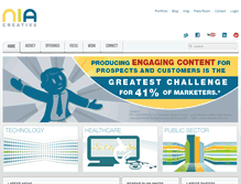 Tablet Screenshot of niacreative.com